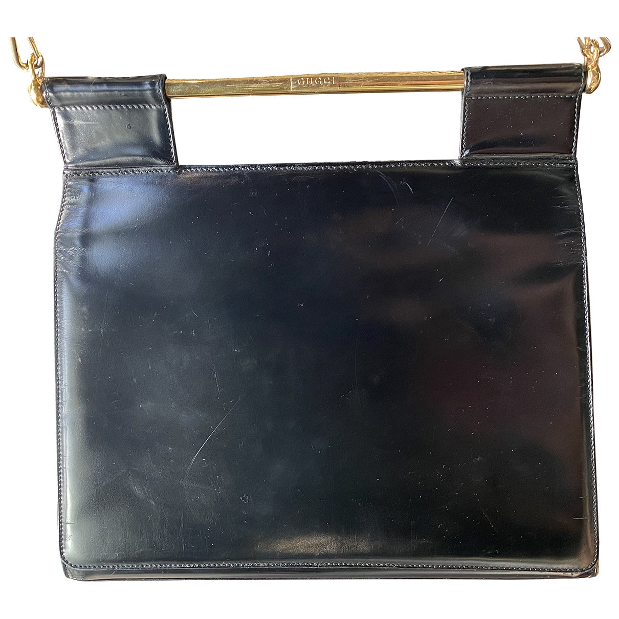 Gucci black leather handbag