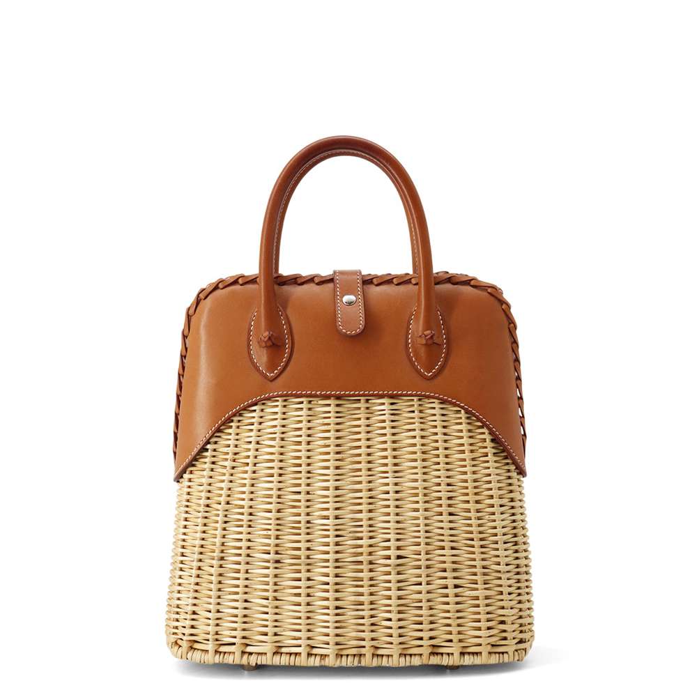 Bolit Picnic Natural Fauve Willow Barenia Size Leather Travel Bag