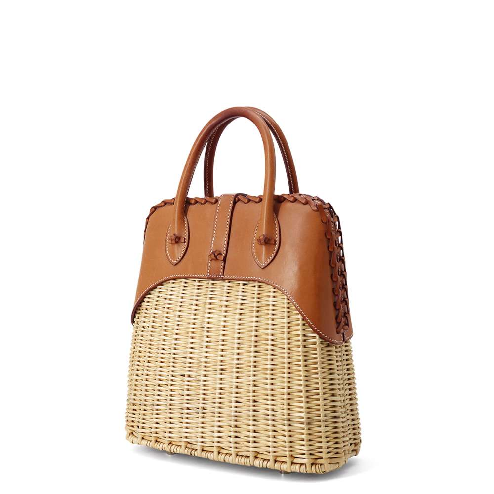 Bolit Picnic Natural Fauve Willow Barenia Size Leather Travel Bag
