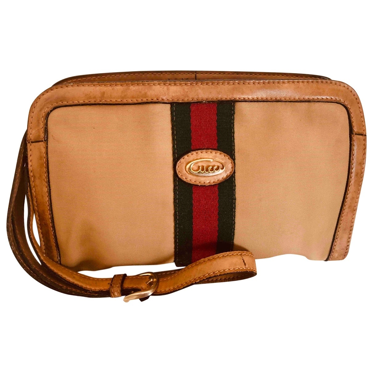 Gucci beige cloth handbag