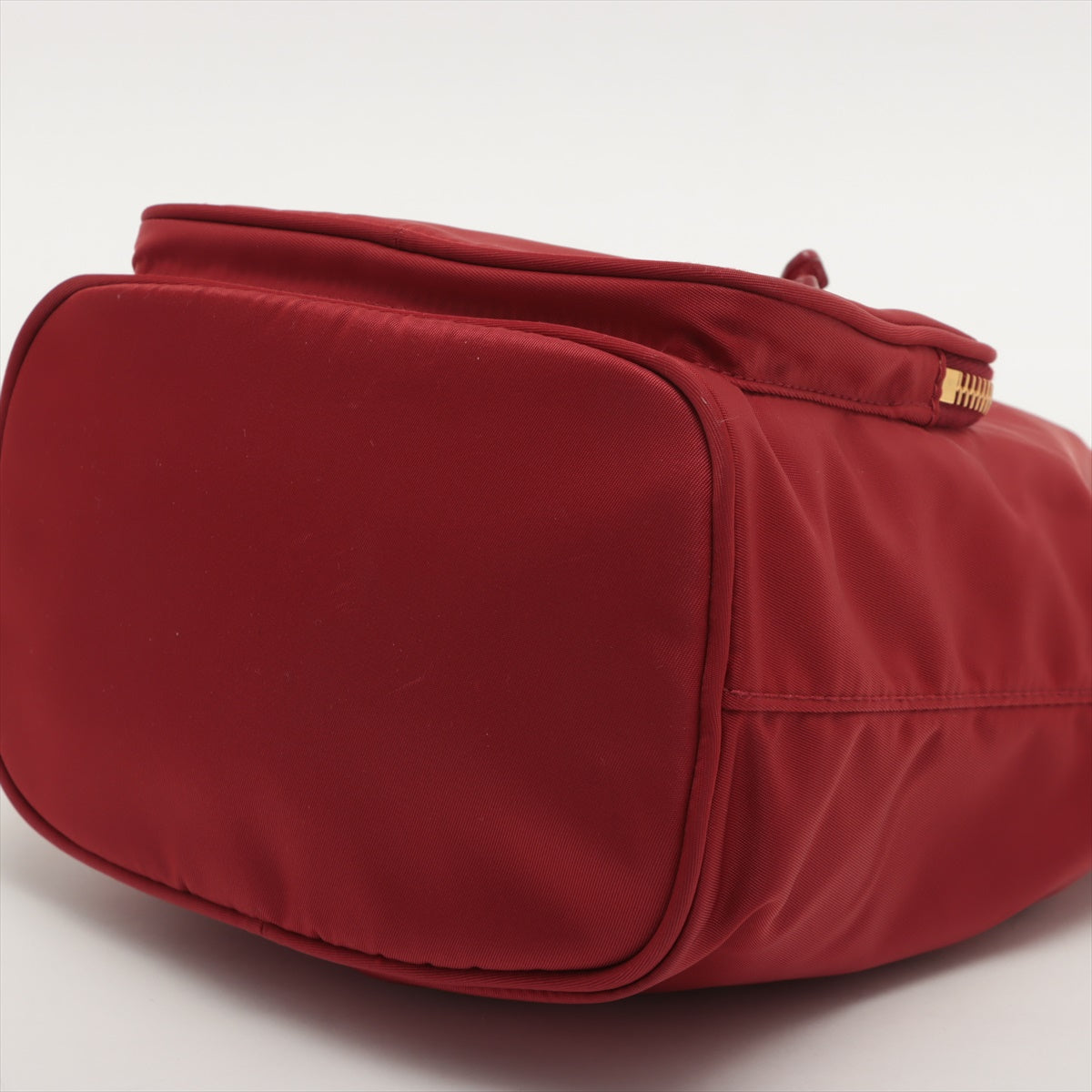Prada Duet Re Bag Nylon Red Bucket Bucket Bag