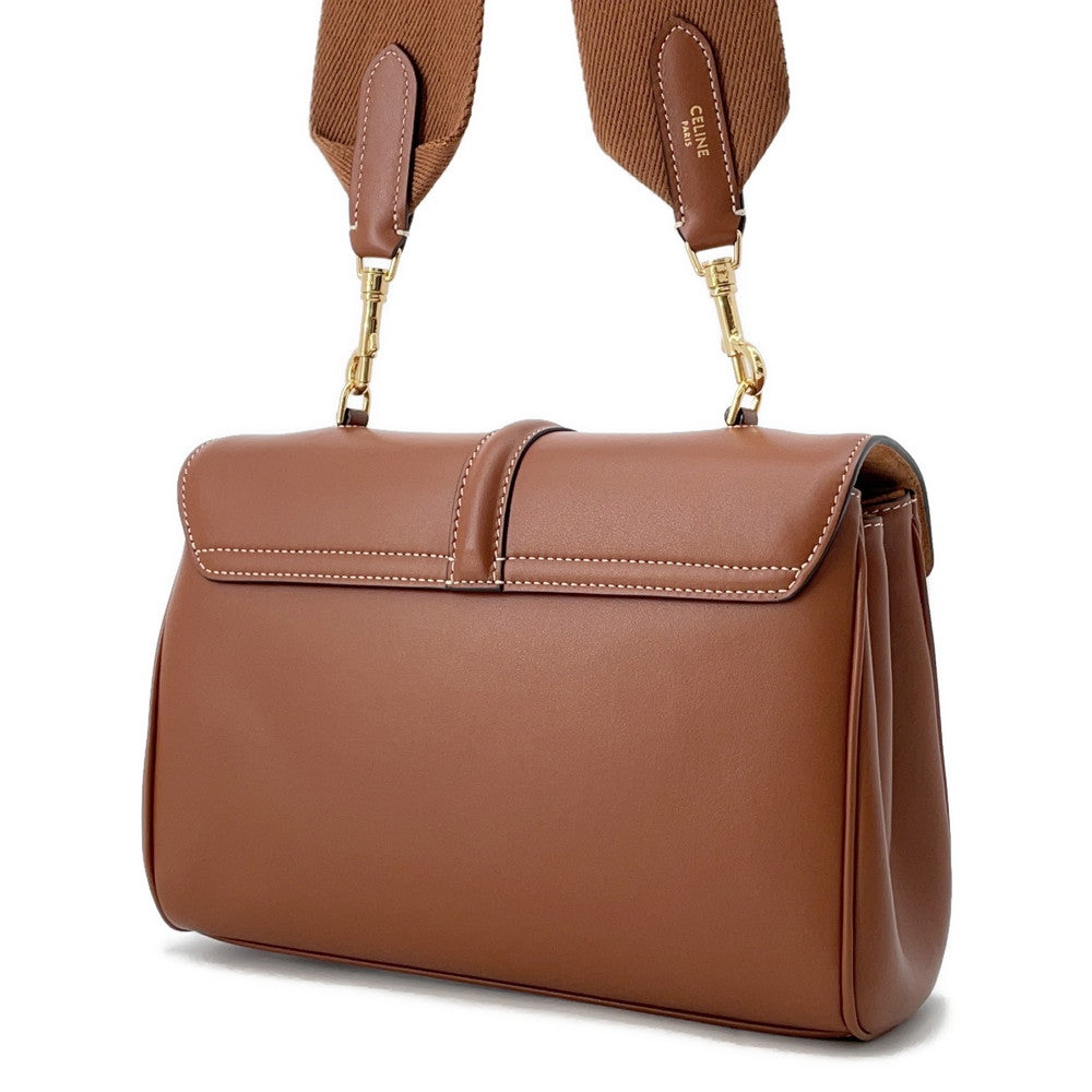 Teen Soft (Season) Shoulder Cr . Lu Leather Tan Shoulder Bag