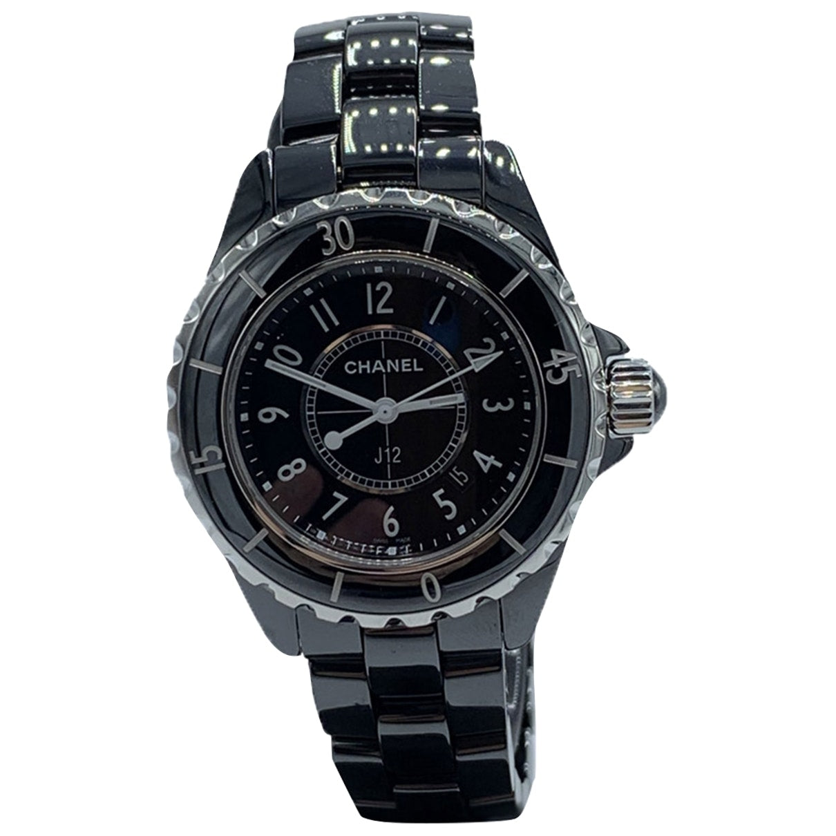 Chanel J12 Quartz Black Ceramic Watch Handbag