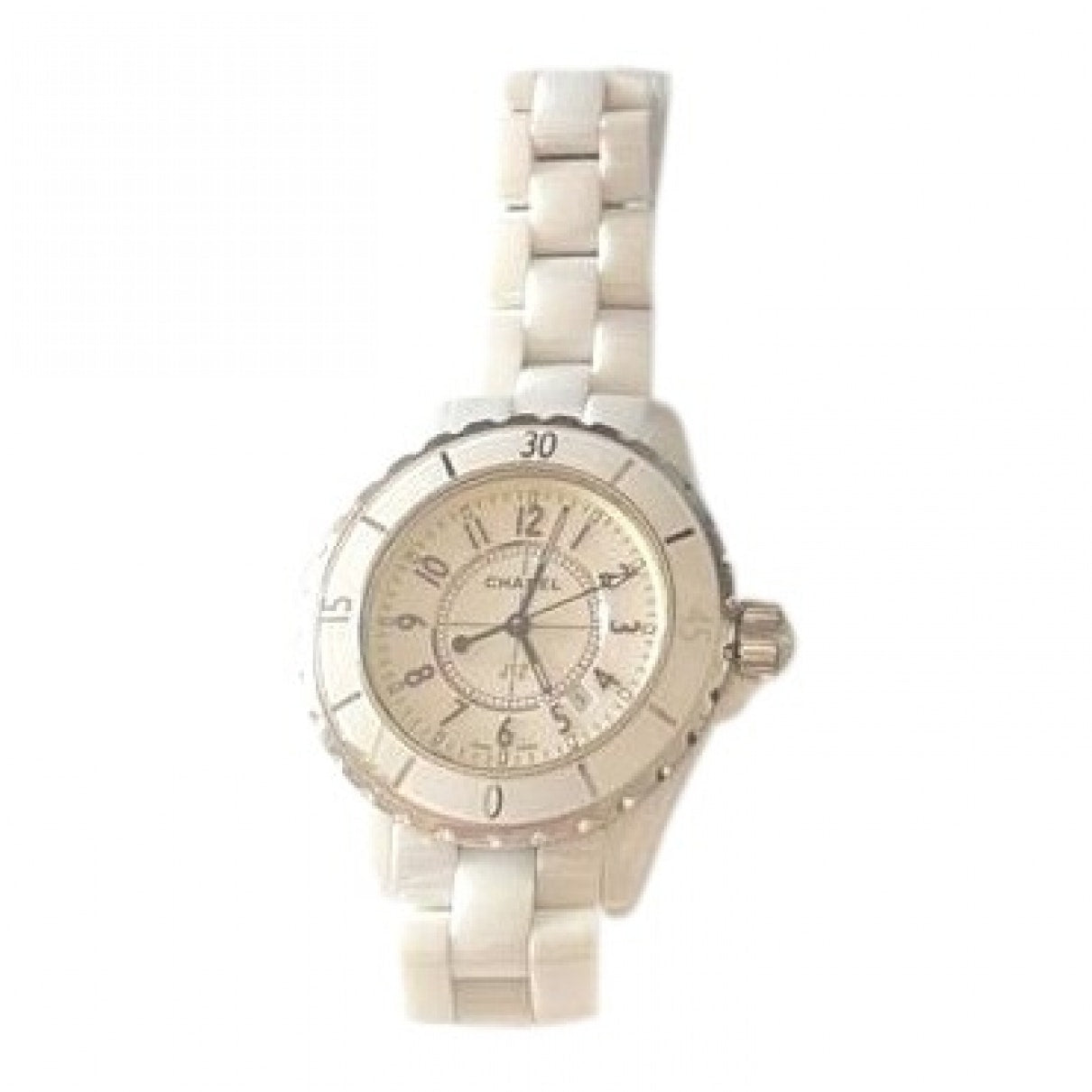Chanel J12 Quartz White Ceramic Watch Handbag