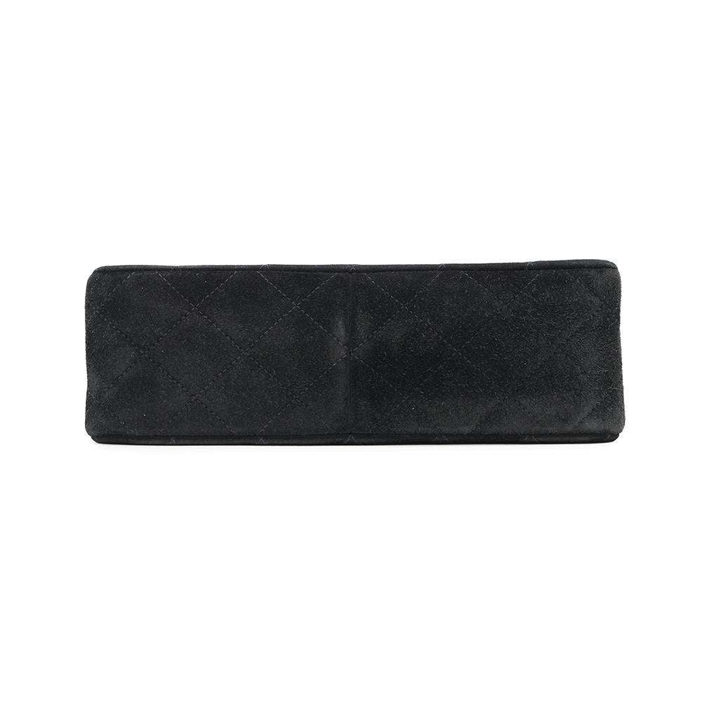 Chanel Matelasse Single Flap ChainShoulder suede Black Shoulder Bag