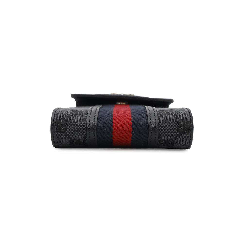 Gucci collaboration Hacker Project phone pouch Leather Canvas Travel Bag