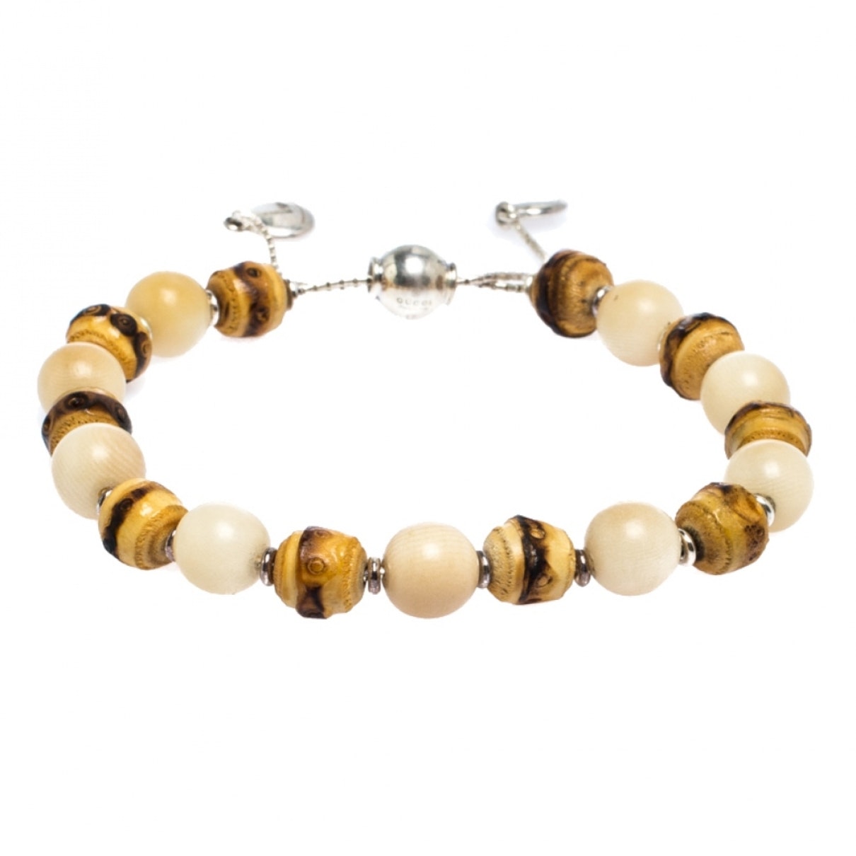 Gucci multicolour wood bracelets
