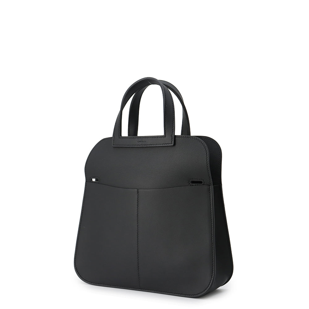 Halzan Swift Size Handbag Leather Black Travel Bag