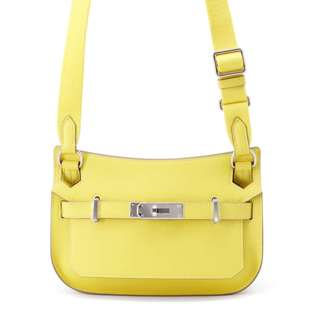 Jypsiere Lime Swift Size Handbag Leather Mini Travel Bag