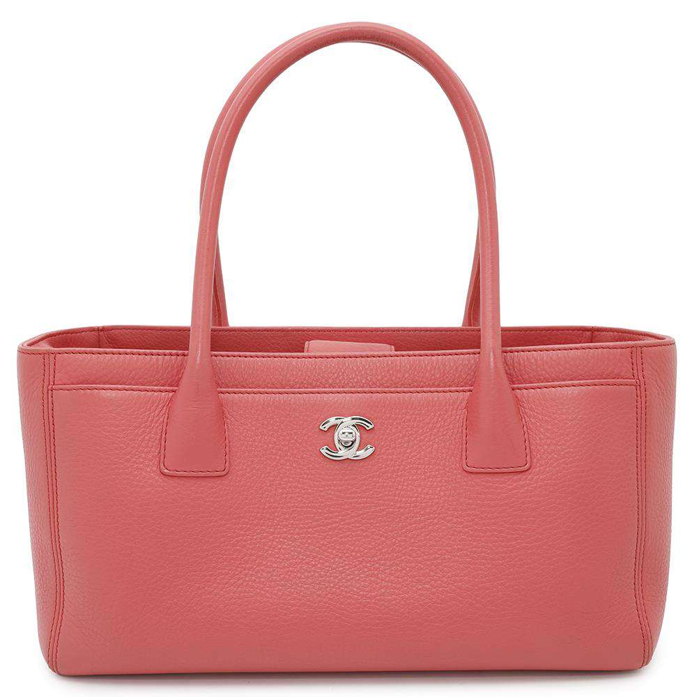 Chanel Executive PinkA67282 Leather Tote Bag