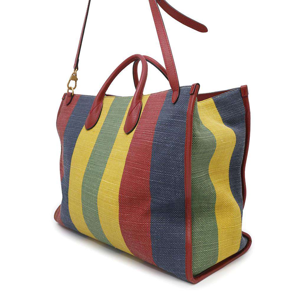 Gucci Baiadera 2WAYBag Multicolor630358 Leather Canvas Travel Bag