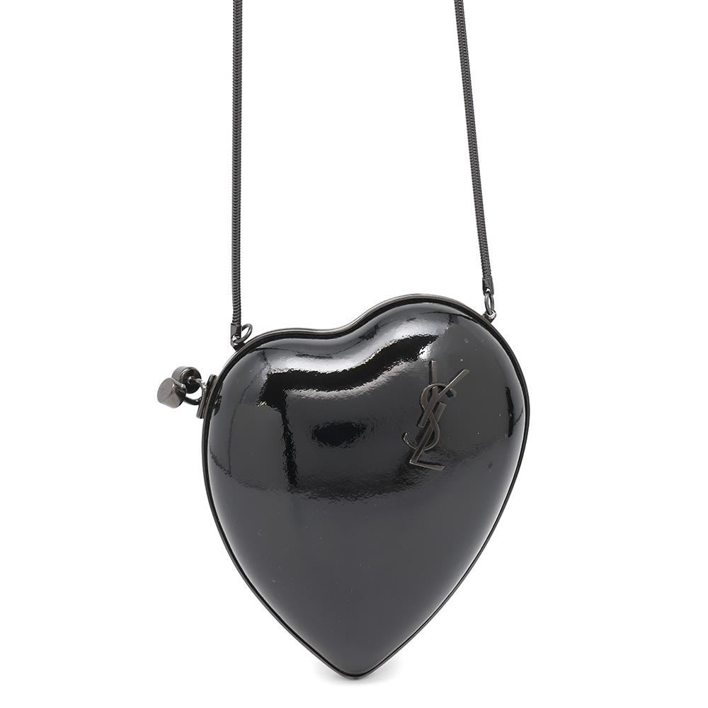 YSL Saint Laurent Shoulder Bag ?Love Box Black466212 Leather Patent