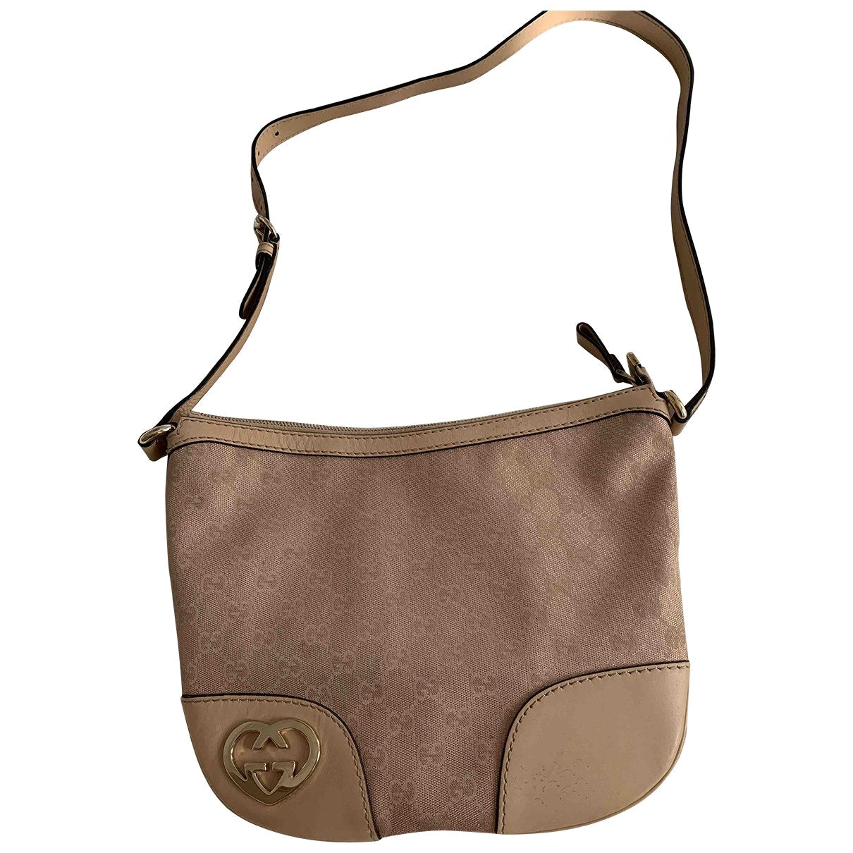 Gucci jackie pink cloth handbag