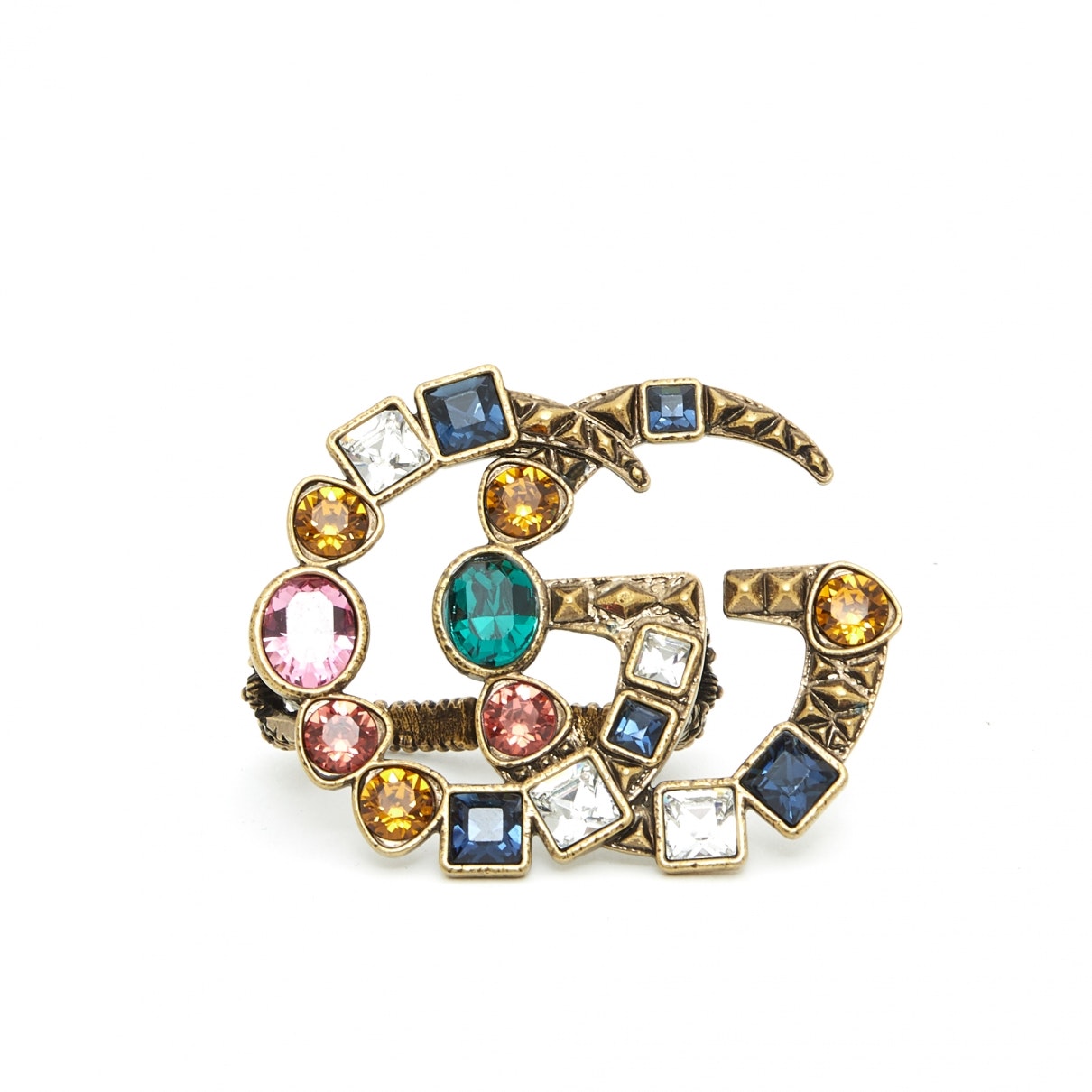 Gucci gold metal rings