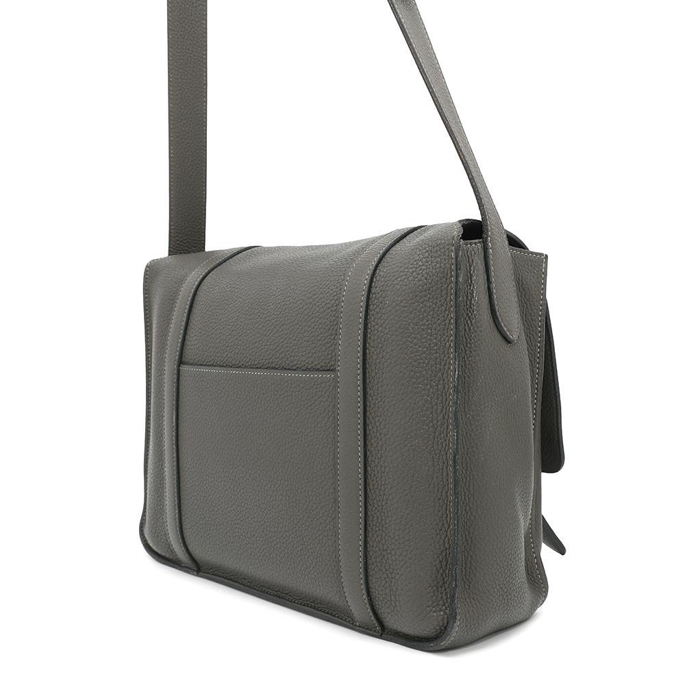Steve Buzas Gray Taurillon Clemence Size Handbag Travel Bag