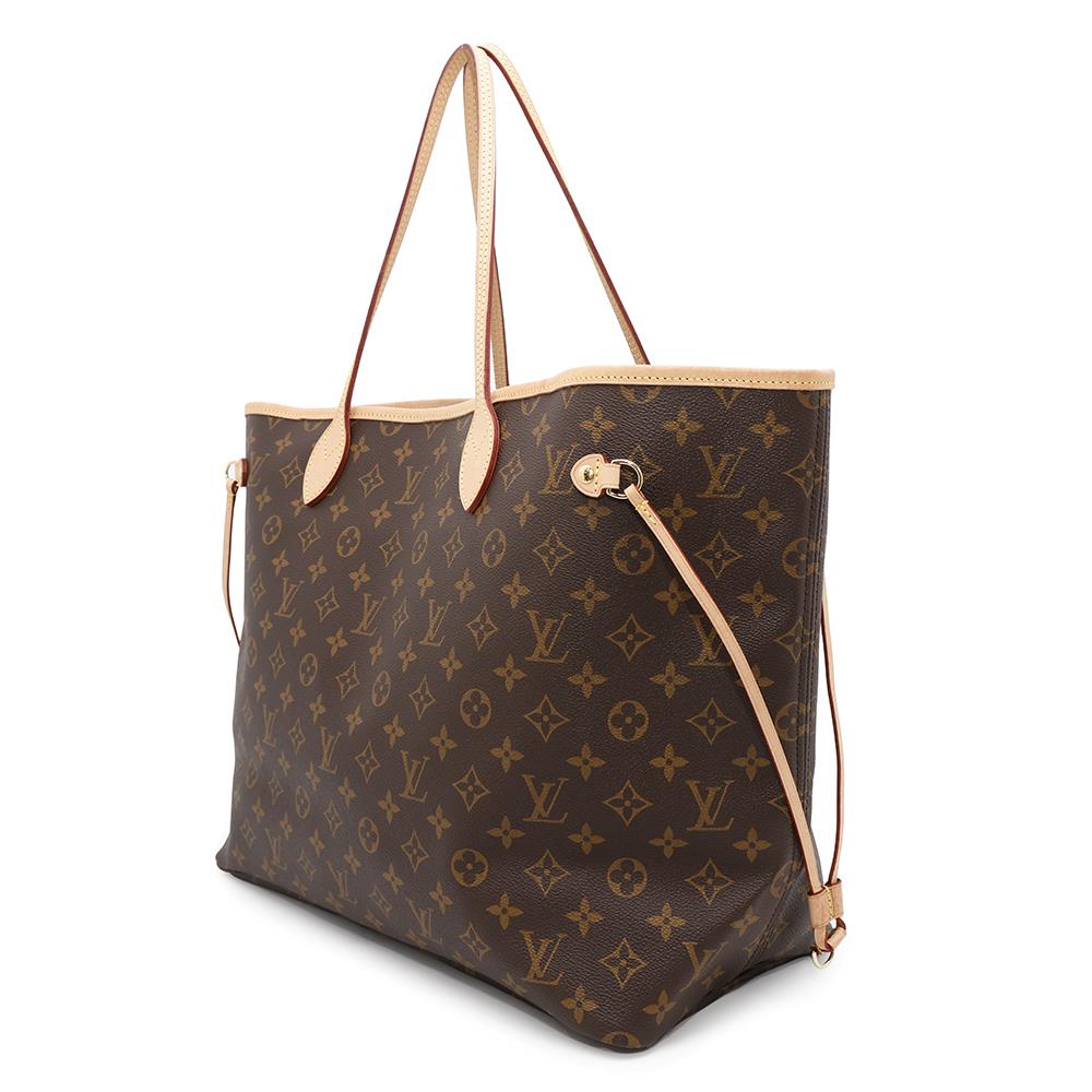 Louis Vuitton Neverfull BeigeM46978 Monogram Tote Bag