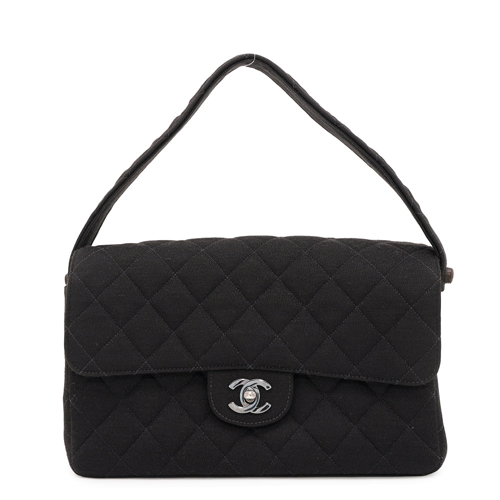 Chanel Matelasse Double Face Cotton Black Handbag