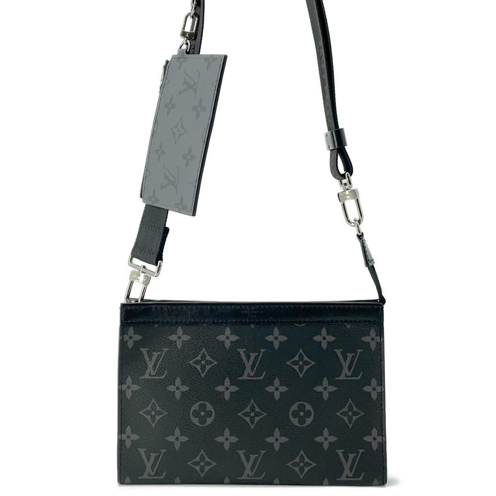 Louis Vuitton Gaston Wearable NoirM81124 Eclipse Reverse Monogram Wallet Case