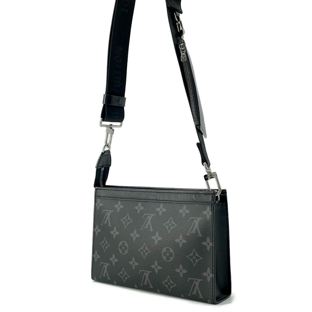 Louis Vuitton Gaston Wearable NoirM81124 Eclipse Reverse Monogram Wallet Case