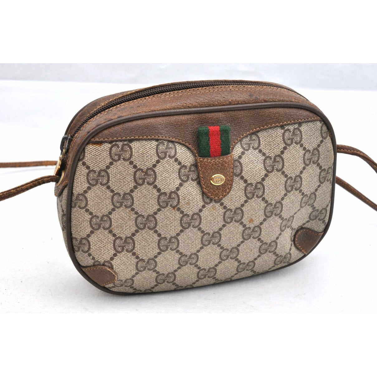 Gucci brown leather handbag