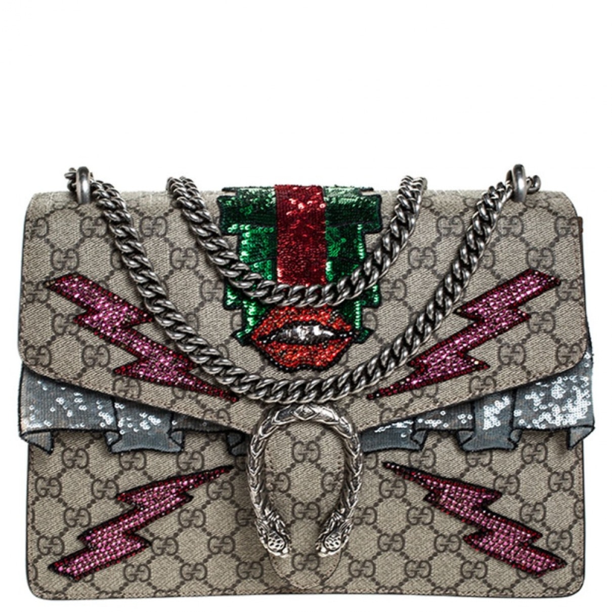 Gucci dionysus beige suede handbag