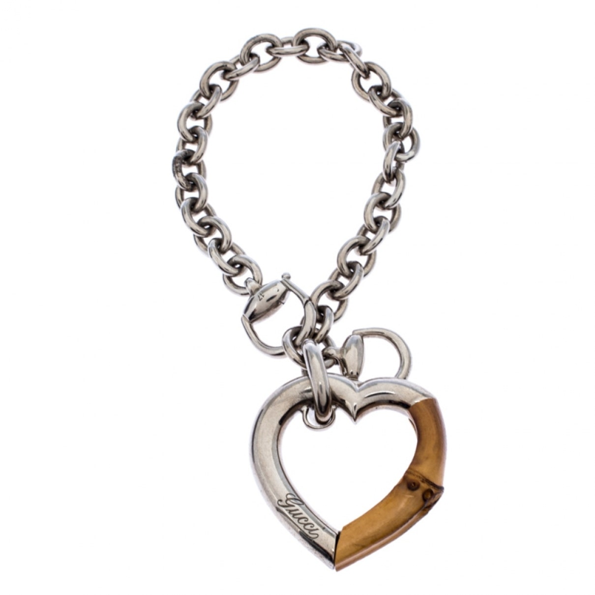 Gucci bamboo silver bracelets