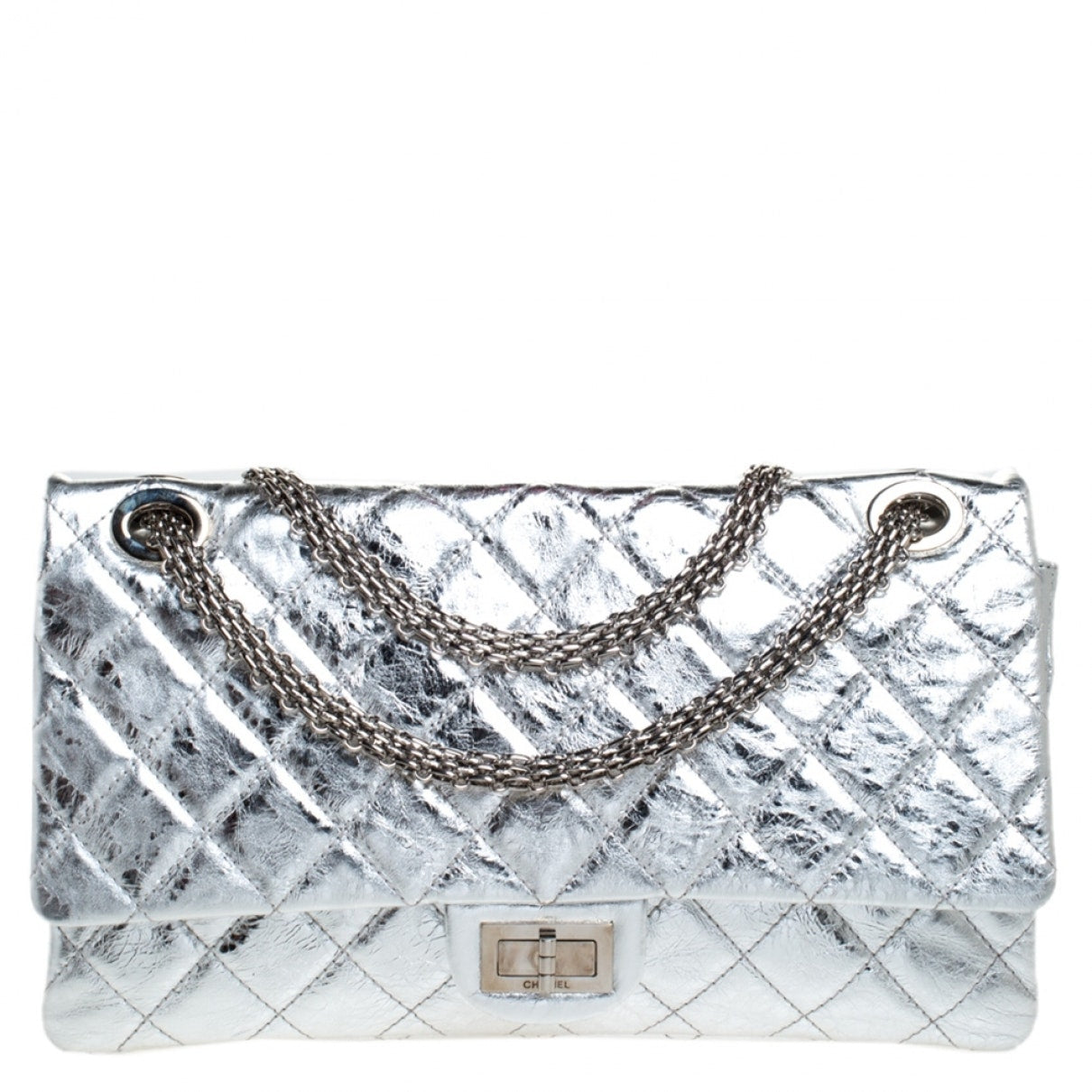Chanel Timeless/classique Metallic Leather Handbag