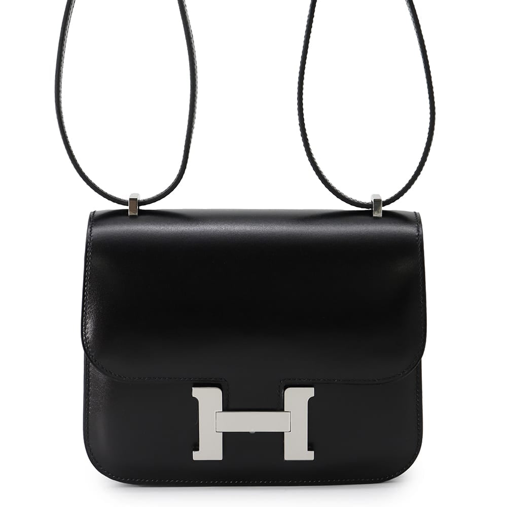 Constance Miroir Mi Box Calf Size Mini Leather Black Travel Bag