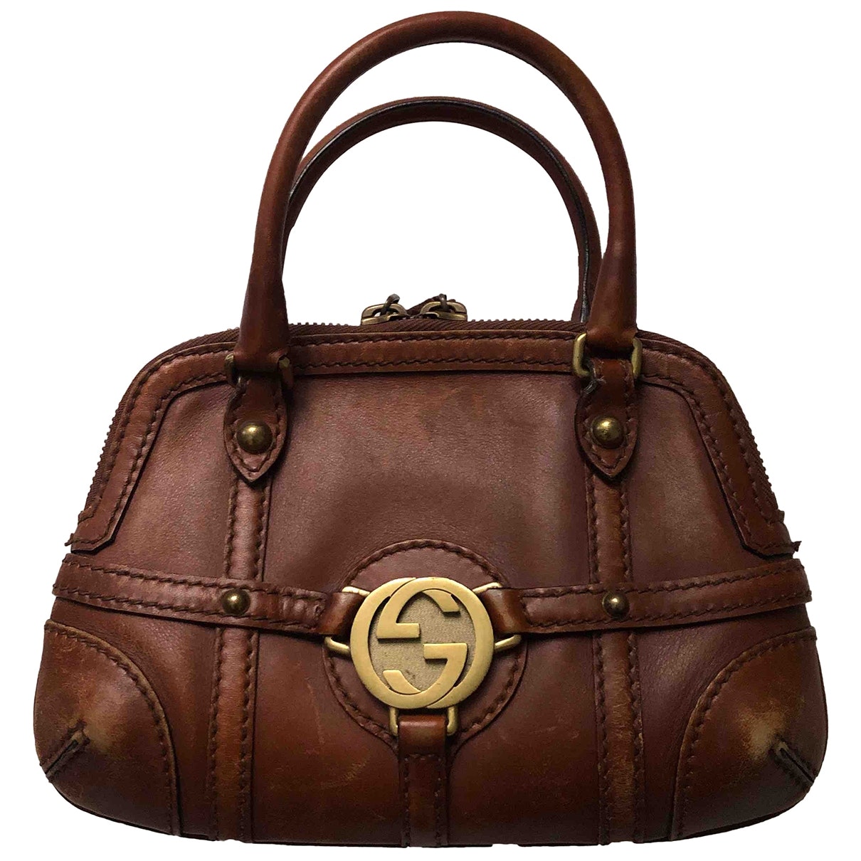 Gucci brown leather handbag