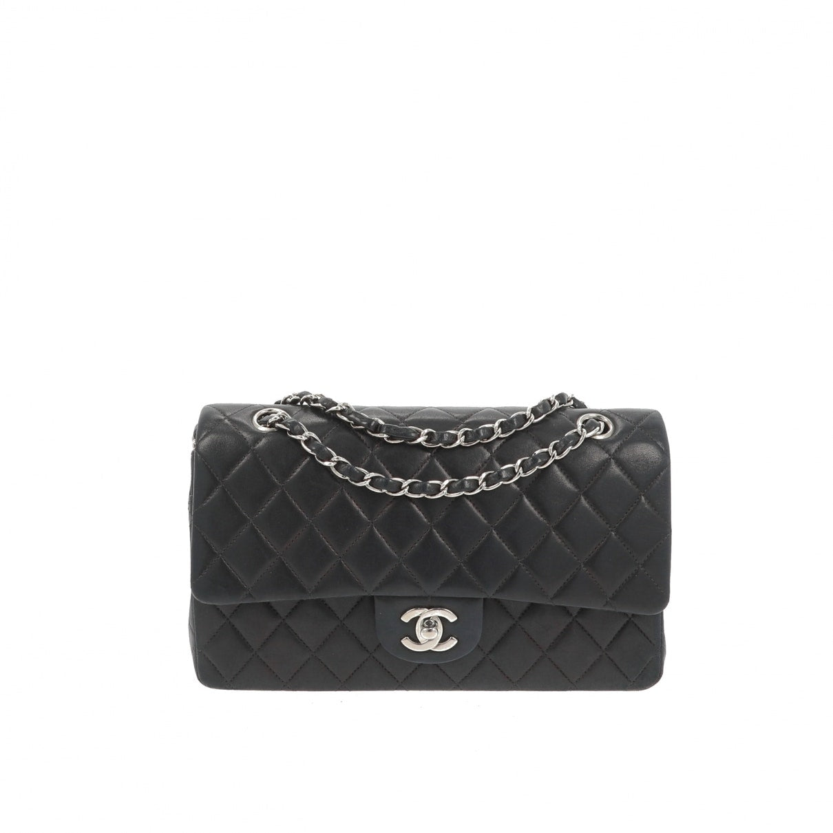 Chanel Timeless/classique Black Leather Handbag