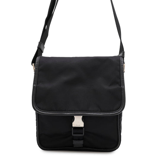 Shoulder Bag Nylon Black Black Nylon