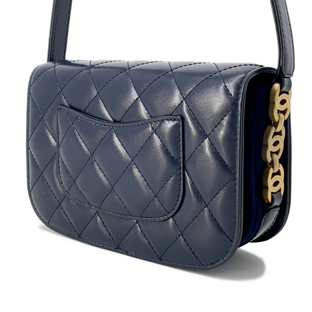 Chanel Matelasse Full Flap BlueAS3402 Calf Leather Shoulder Bag