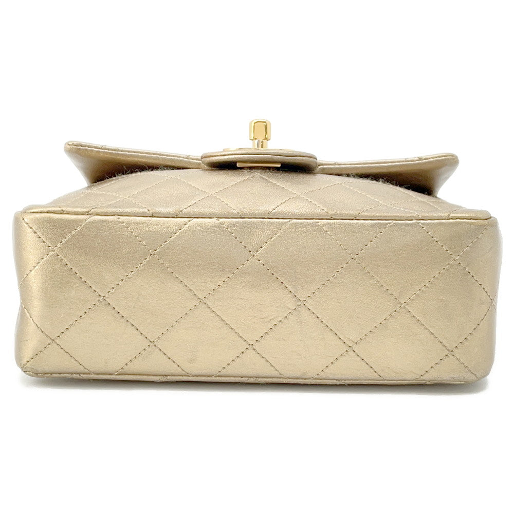 Chanel Matelasse ChainShoulder Lambskin Gold Shoulder Bag