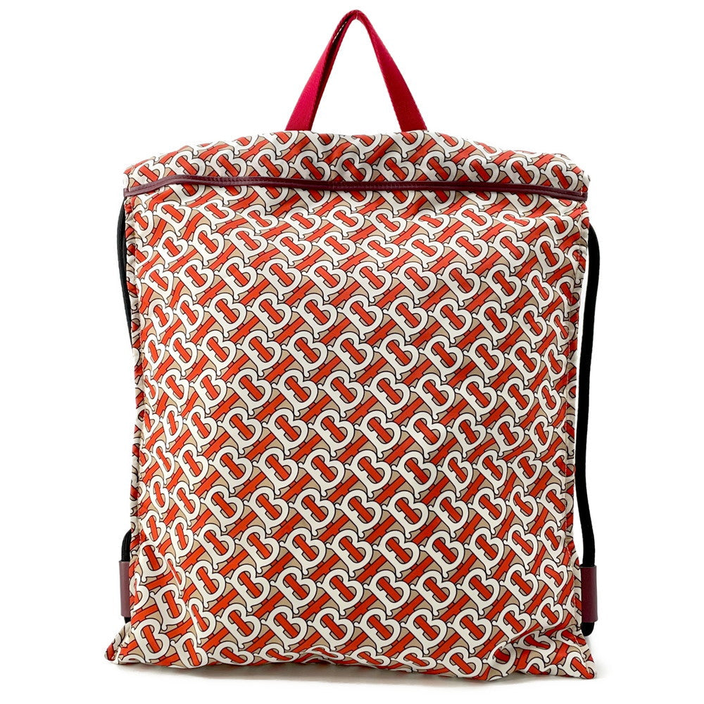 Burberry Tbmonogram Backpack Nylon White Beige