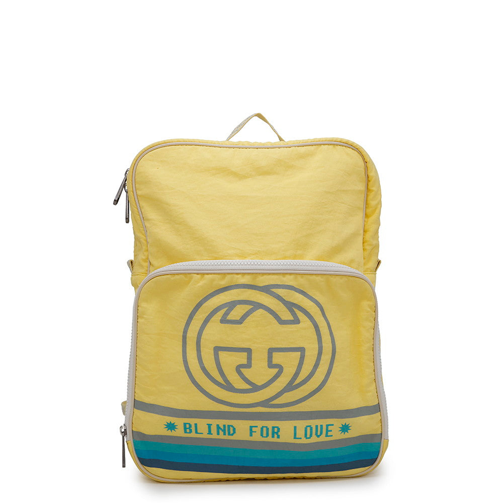Gucci Interlocking Backpack Yellow536724 Nylon