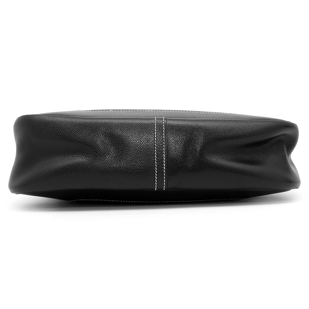 Trim Courchevel Size Handbag Black Travel Bag