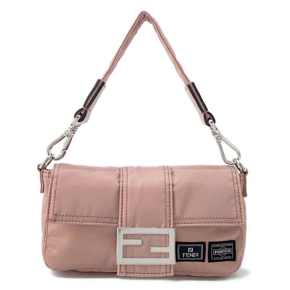 Fendi Mamma Shoulder Bag Porter Collaboration Pink7As138 Nylon Bucket