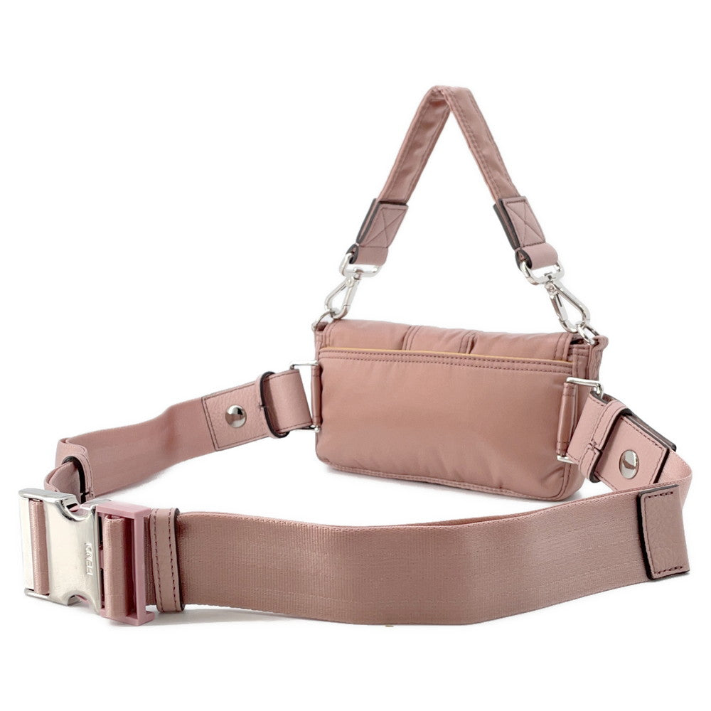 Fendi Mamma Shoulder Bag Porter Collaboration Pink7As138 Nylon Bucket