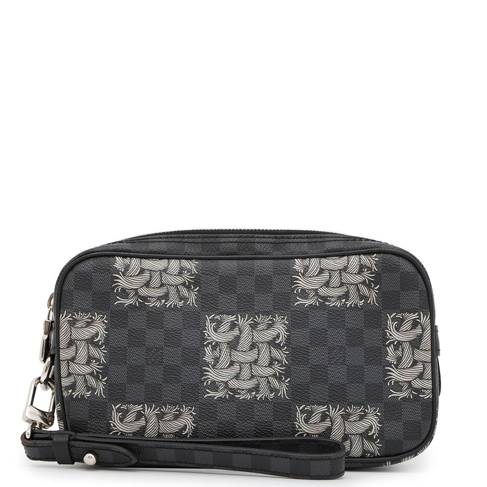 Louis Vuitton Pochette Volga Christopher Nemeth NoirN61228 Damier Clutch Bag