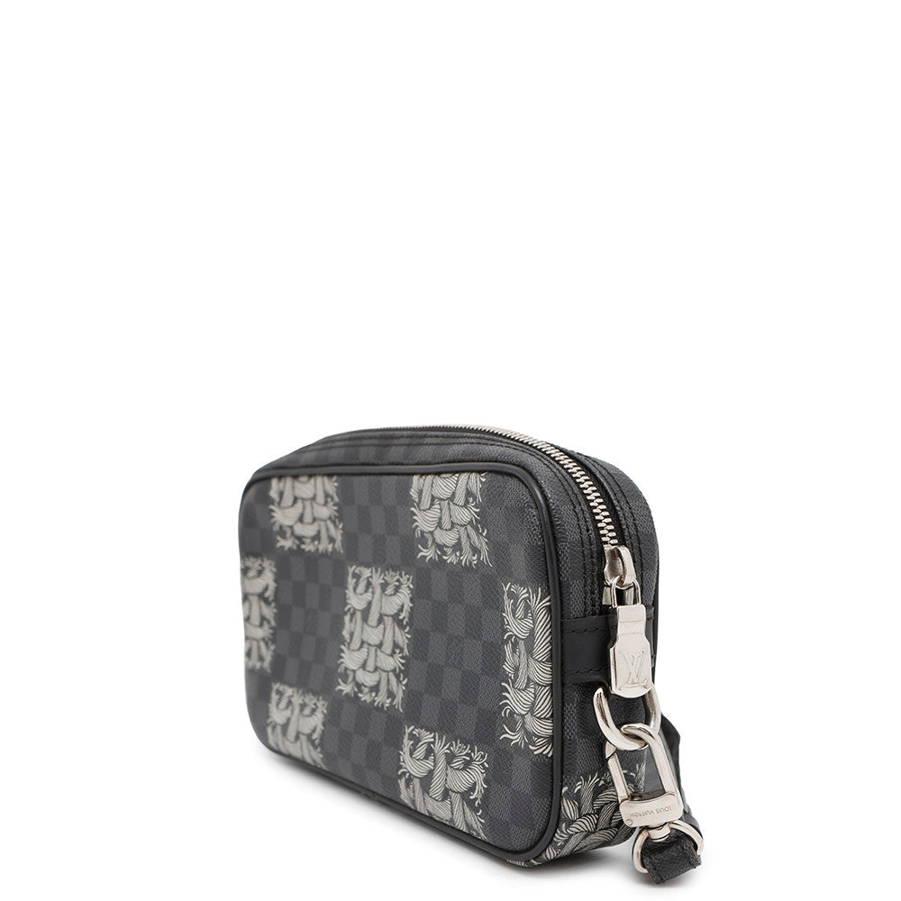 Louis Vuitton Pochette Volga Christopher Nemeth NoirN61228 Damier Clutch Bag