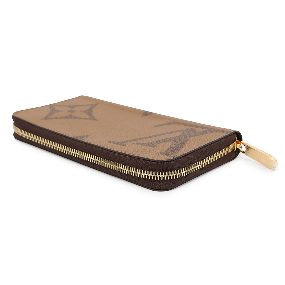 Louis Vuitton Zippy NoirM69353 Giant Reverse Monogram Canvas Wallet Case