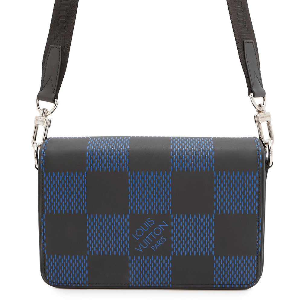 Louis Vuitton studio messenger BlueN50037 Infini3D Noir Damier Crossbody Bag