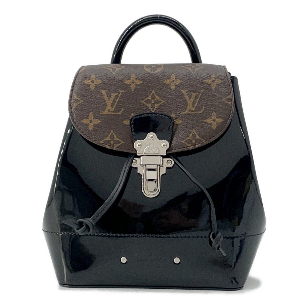 Louis Vuitton Springs NoirM55769 Patent Monogram Leather Jewelry