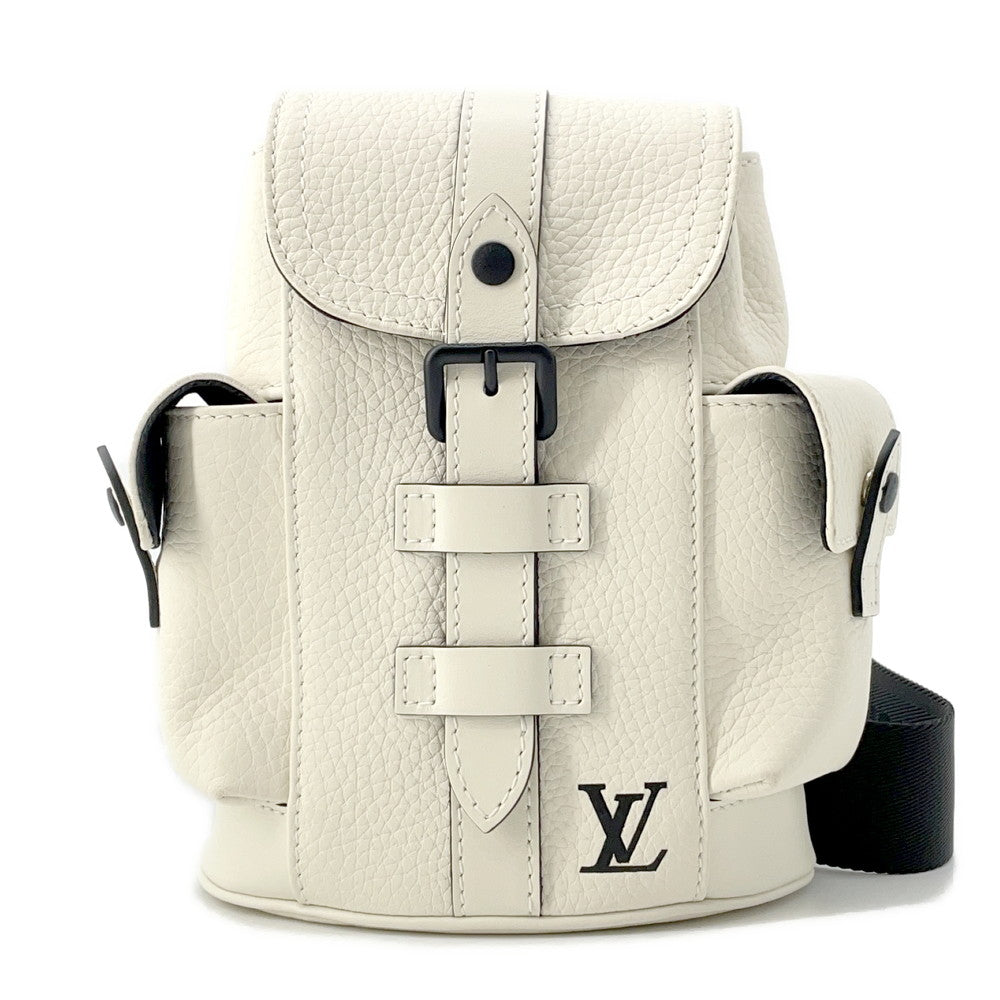 Louis Vuitton Christopher WhiteM58493 Taurillon Leather XS Handbag