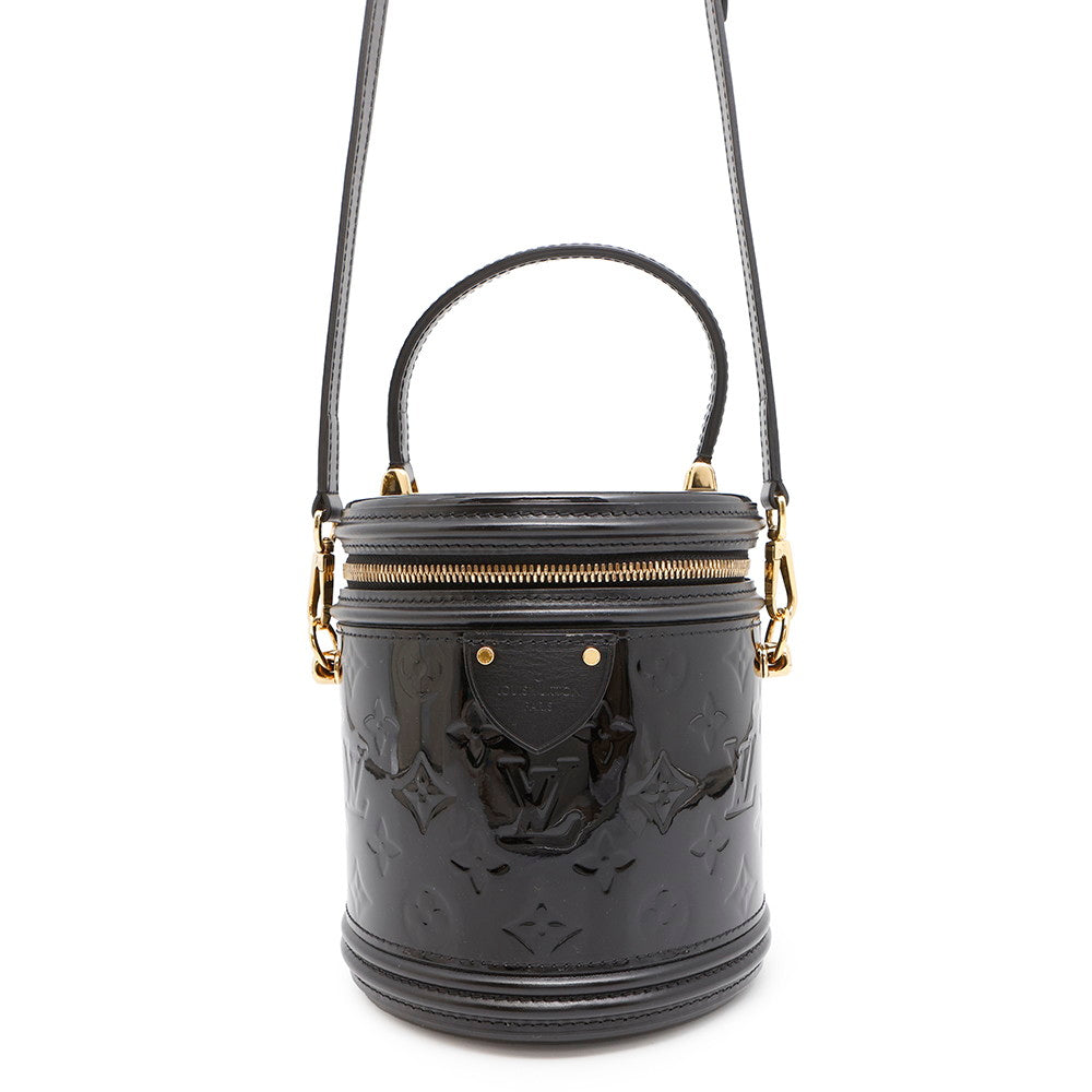Louis Vuitton Cannes NoirM53997 Monogram Vernis Leather Handbag