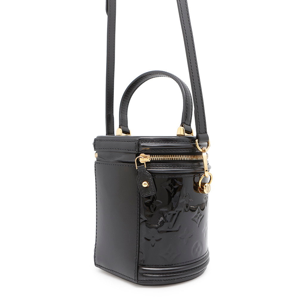 Louis Vuitton Cannes NoirM53997 Monogram Vernis Leather Handbag