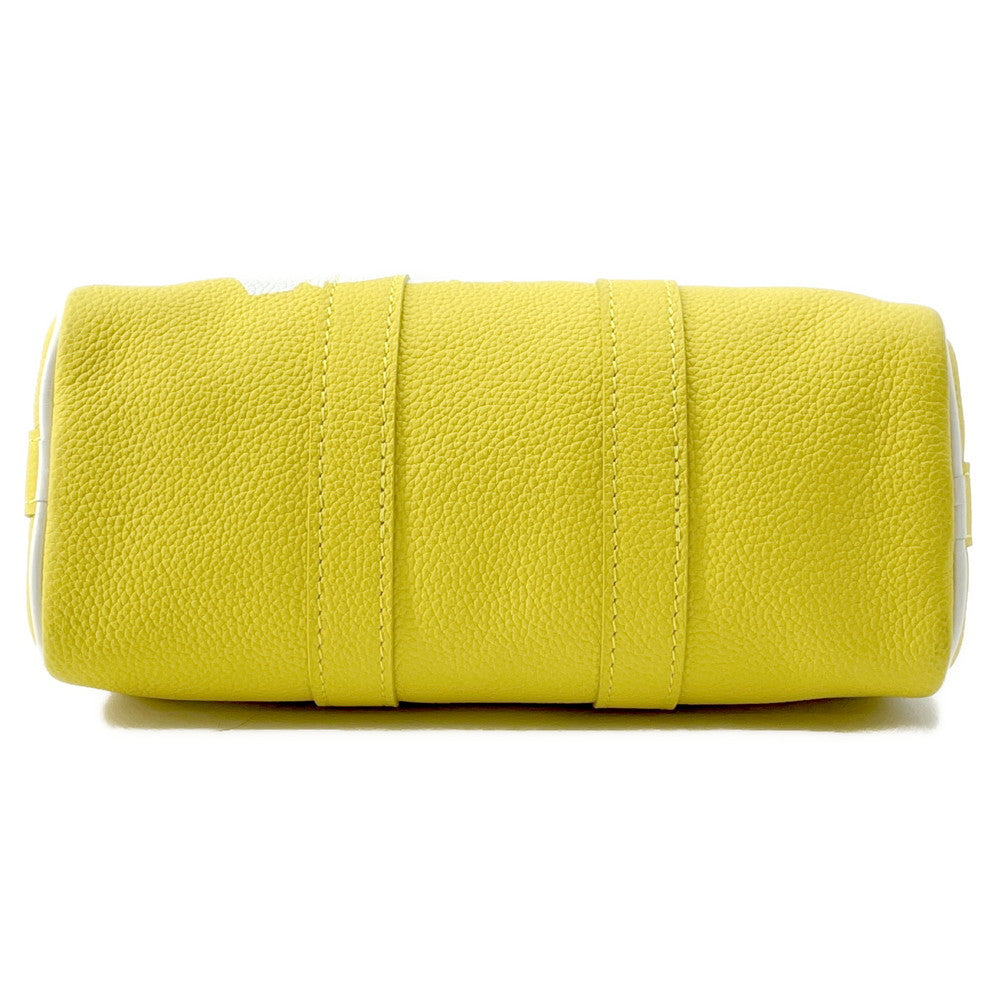 Louis Vuitton Keepall WhiteM80842 Taurillon Leather Yellow XS Travel Bag