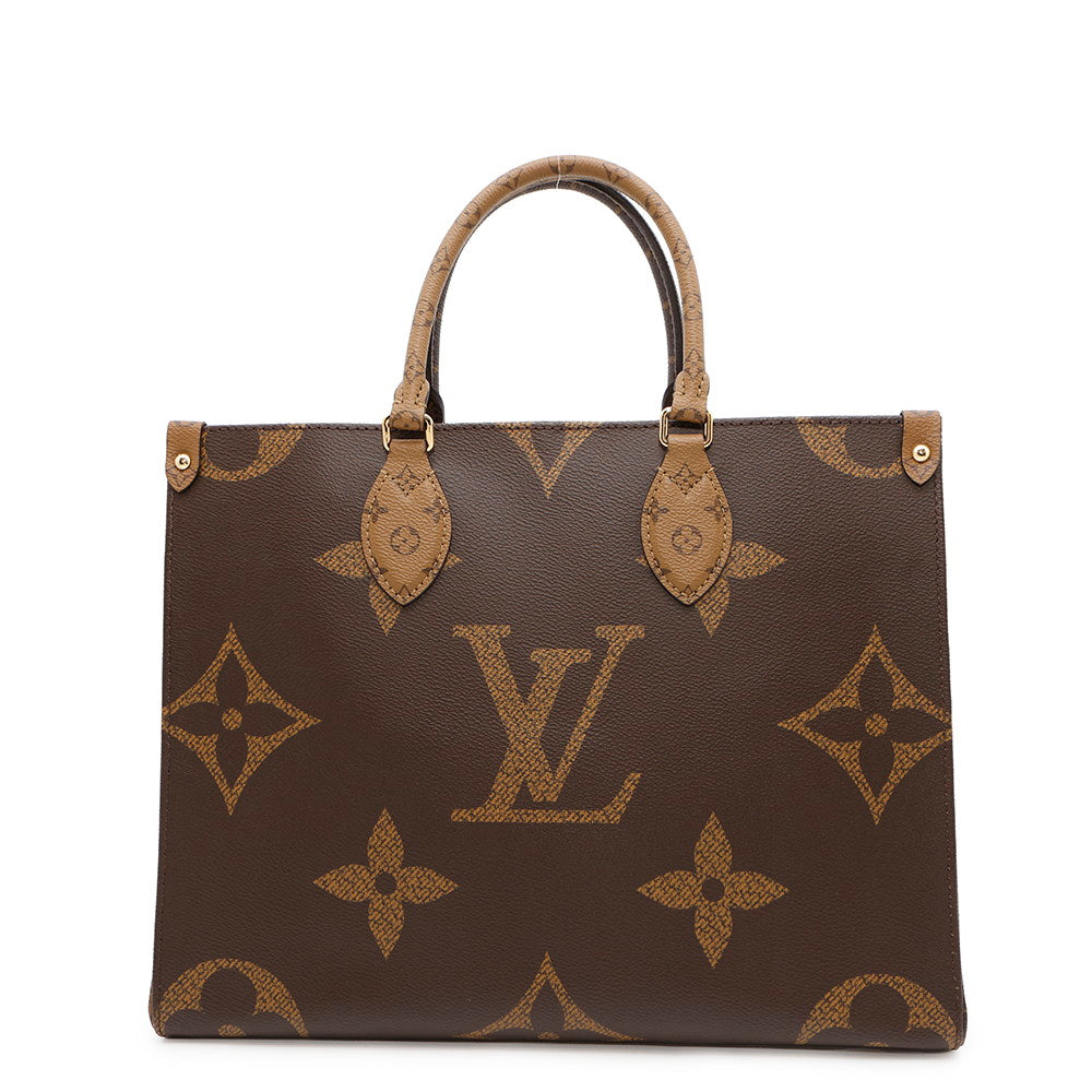 Louis Vuitton Onthego RedM45321 Reverse Giant Monogram Canvas Handbag