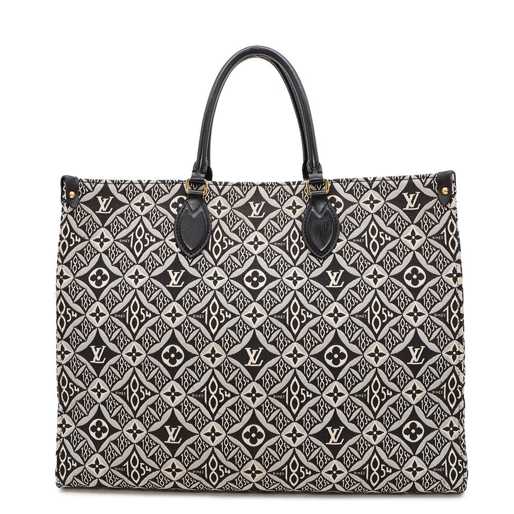 Louis Vuitton Onthego NoirM57207 Jacquard Monogram Handbag