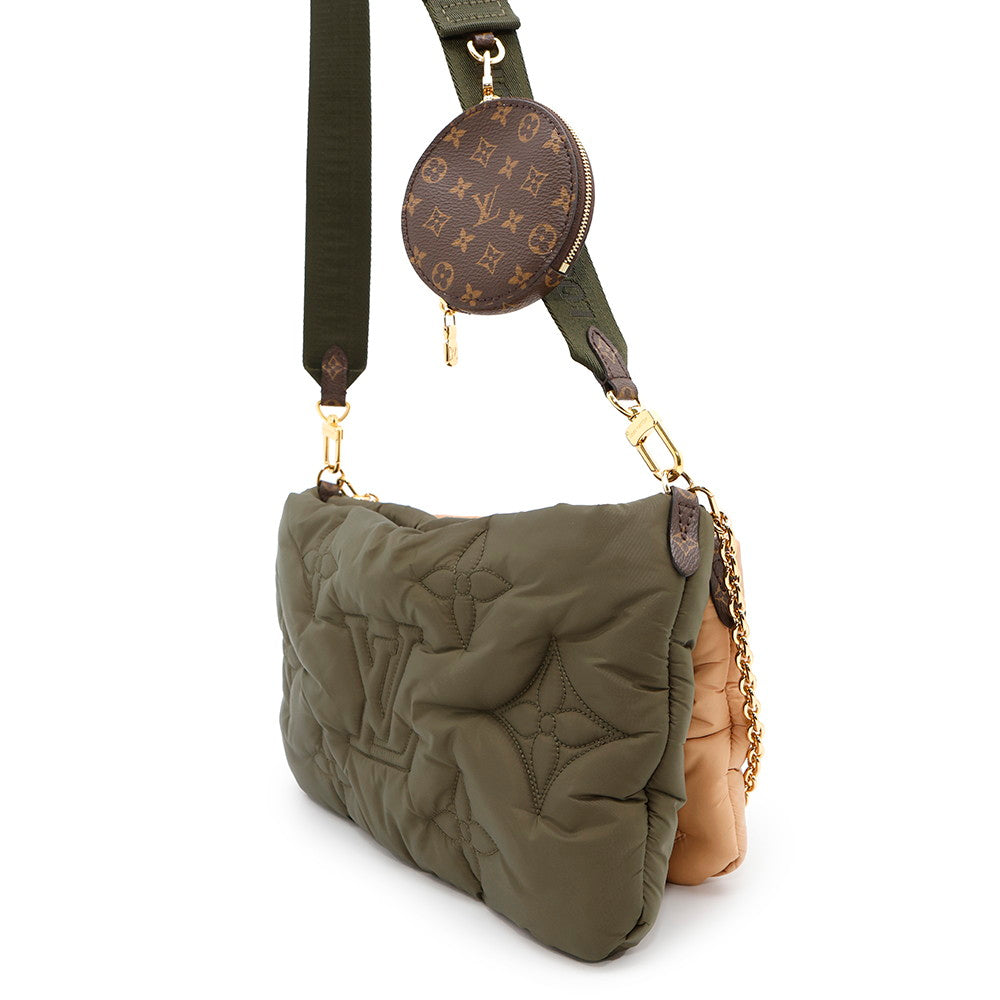 Louis Vuitton Maxi MultiPochetteAccessories Khaki BeigeM58977 Recycled Monogram Clutch Bag